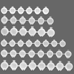6連体2ml/3m/5mll顔料ストリップ空箱アクリル水粉水彩プラスチック空箱デジタル油絵顔料箱