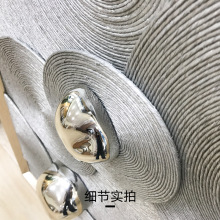 现代简约欧式新中式实物装饰画客厅玄关酒店沙发背景墙三联挂壁画