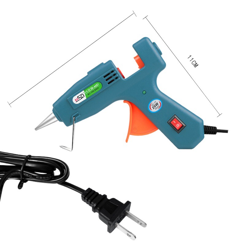 Hecho a mano de fusión en caliente DIY20W pequeña pistola de pegamento accesorios para el hogar hot melt pegamento stick dispensador de pegamento universal de fusión en caliente pistola de pegamento
