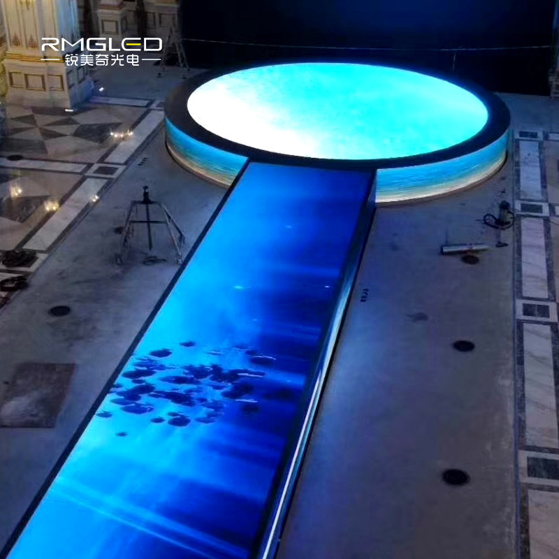 踏みつけ可能な防水防湿インタラクティブインテリジェント誘導フロアスクリーンフルカラー屋内外ステージパフォーマンスLEDフロアタイルスクリーン|undefined