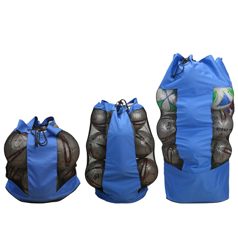 Large Capacity Ball Storage Bag Oxford Cloth Drawstring Shoulder Bag Large Mesh Ball Bag Backpack