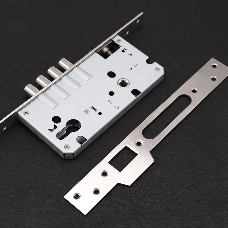 Cerradura antirrobo de acero inoxidable estándar europeo 5085 6085 7085 cerradura cilíndrica cerradura mecánica universal cerradura de puerta de madera