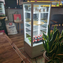 冷藏展示柜四面透明玻璃蛋糕柜超市饮料柜水果保鲜柜商用立式冰柜