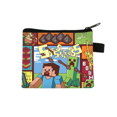 Cross-border My World Zero Wallet Student Large Capacity High-end Texture Polyester Durable Key Card Holder Wholesale Hot