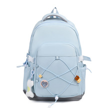 学生书包2025新款大容量高中初中旅行背包男女ins潮酷百搭双肩包