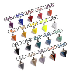 Cross-border exclusive alloy metal DIY handmade accessories pointed rivet shoe hat clothing hardware bullet head conical nail