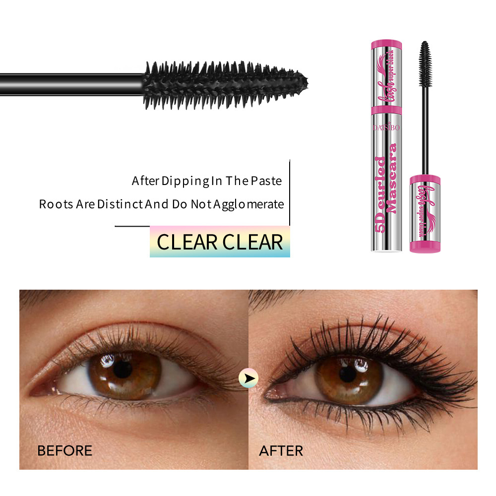 Cross-border DAISIBO three-color mascara is waterproof, sweat-proof, does not smudge, naturally curls, thickens and lengthens undefined