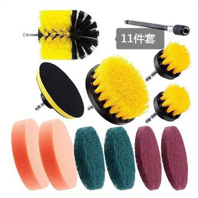 Amazon taladro eléctrico traje sofá piso muebles de limpieza eléctrica disco cepillo de eliminación de polvo pulido cepillo de cabeza traje
