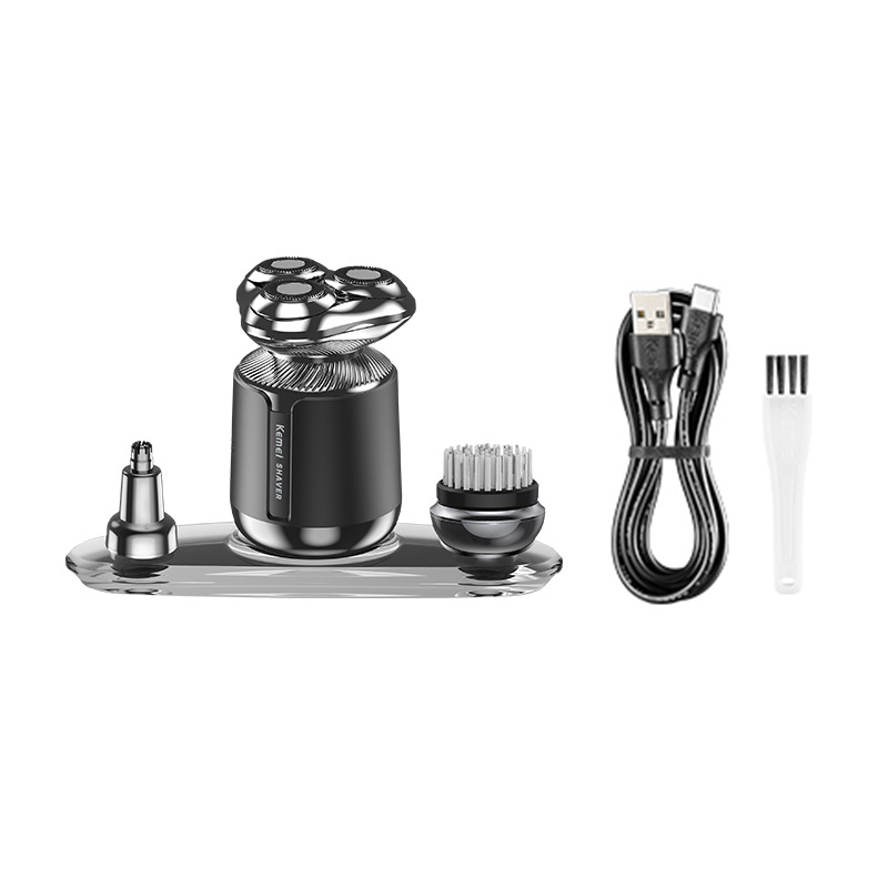 Afeitadora Eléctrica Kemei para Hombre, Modelo KM-3224 de Alta Gama, Multifuncional, para Limpieza Facial, Venta al Por Mayor