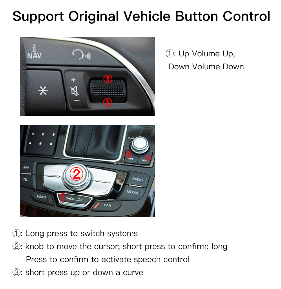 Suitable for Audi Wireless Carplay Module A1 A3 A4 A5 A6 A7 A8 Q1 Q2 Q3 Q5 Q7