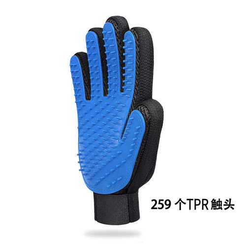 Encrypted 259 nails pet cleaning cat gloves silicone anti-bite massage gloves cat bathing hair removal brush comb