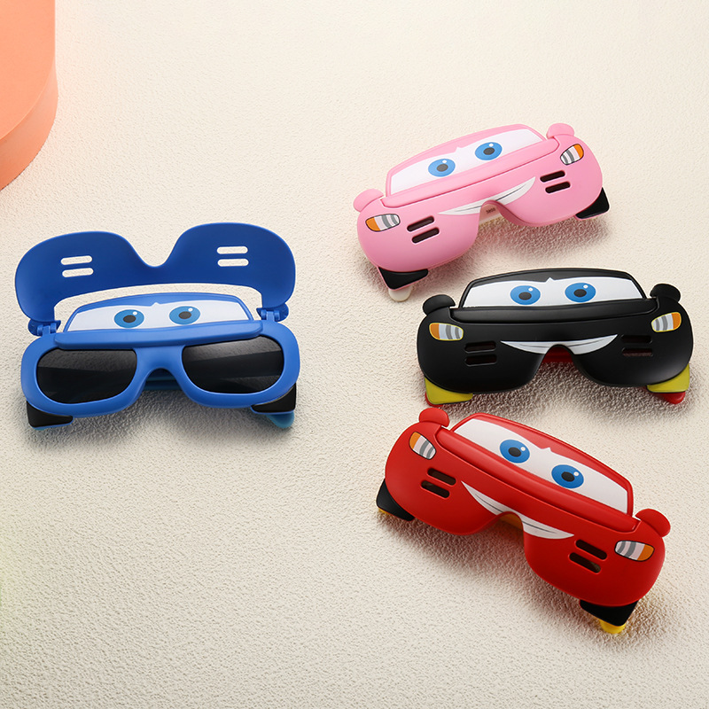 Children's polarising silicone creative cartoon sunglasses for…