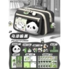 Genuine [Panda Advanced Set] Black Pain Black +1 Doll+50 Signing+4 Panda Pen+1 brooch+1 pendant+1 magnetic clip+50 stickers