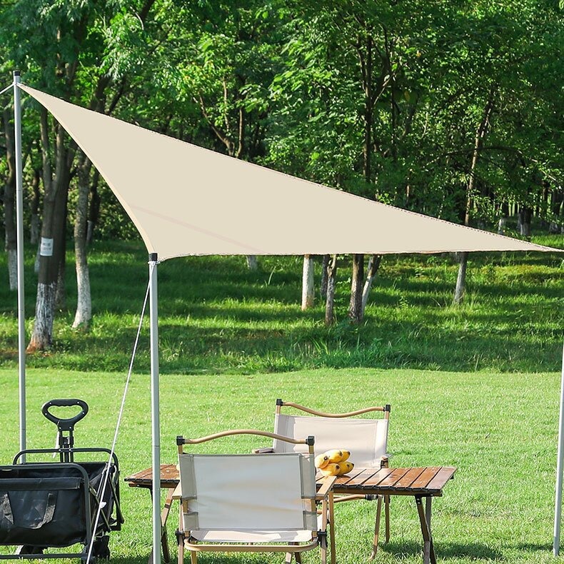 Triangular Canopy Fabric 210D Polyester Courtyard Rainproof Uv-Resistant Oxford Cloth Sunshade Outdoor Sun Protection Canopy Sh