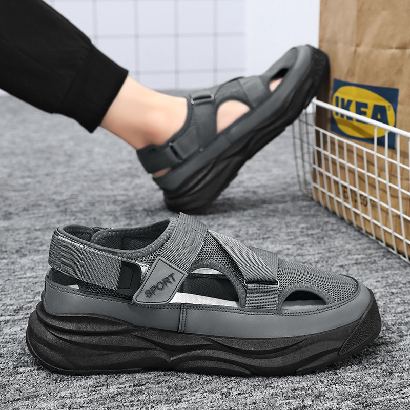 Zapatos con agujeros para hombres 2024 nuevo estilo de verano para ir al trabajo, papá, sandalias de conducción, zapatos de hombre, zapatillas de deporte, sandalias