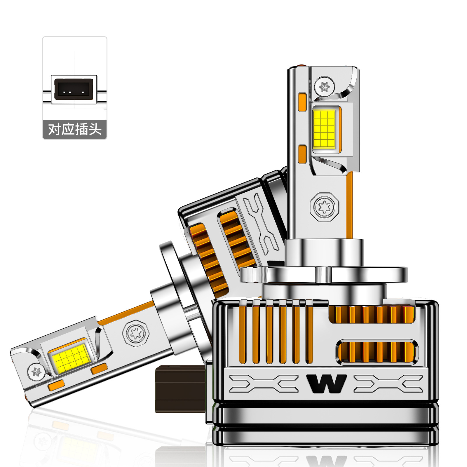 SENROBO nueva serie D directamente enchufado en un solo automóvil LED faro D1S bombilla D3SD2SD4SD5Sled