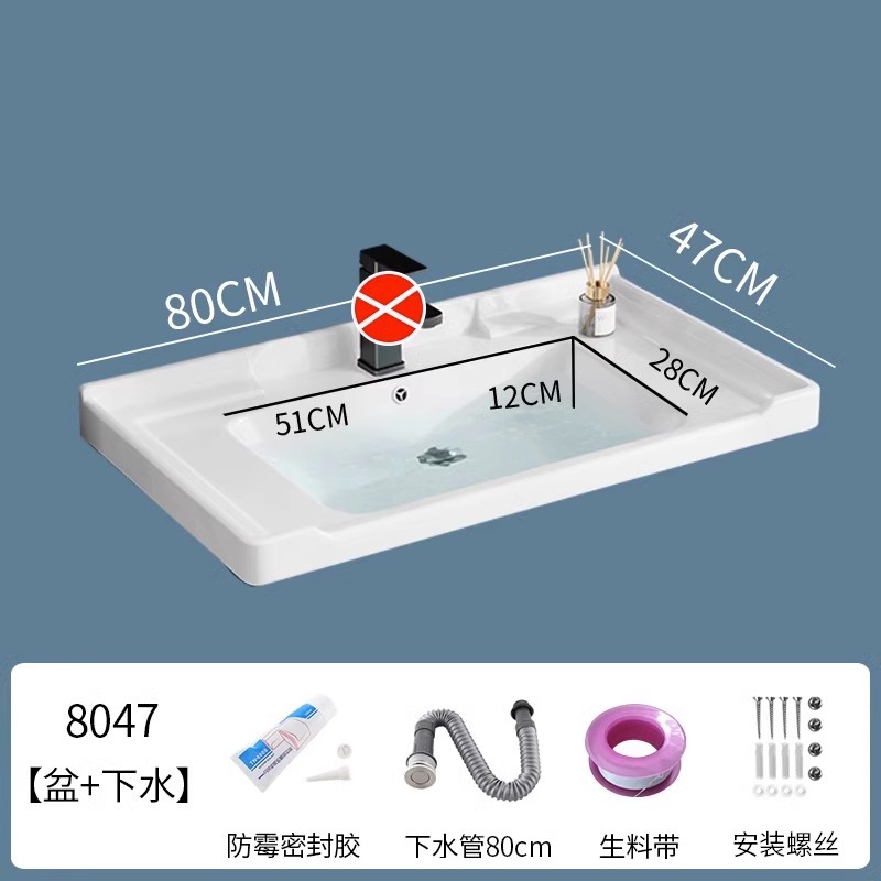 lavabo semi-incrustado cerámica en una sola bañera gabinete de baño comercio exterior lavabo lavabo lavabo lavabo