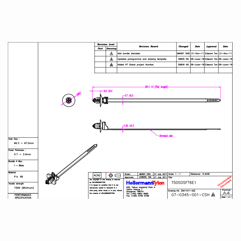 HellermannTyton������̫ͨ�����̶�������T50SOSFT6E1 157-00202