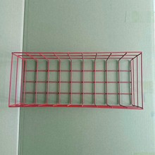 红色金属收纳蓝槟榔展示蓝商超便利店陈列蓝铁线定制网篮