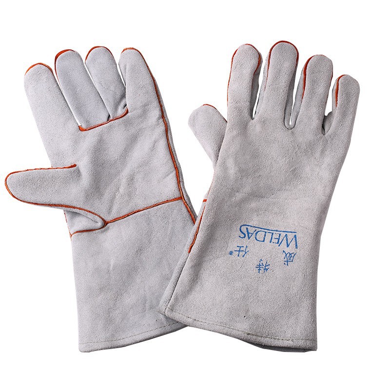威特仕10-2112加厚牛皮电焊手套焊工耐磨耐热高温加长焊工手套