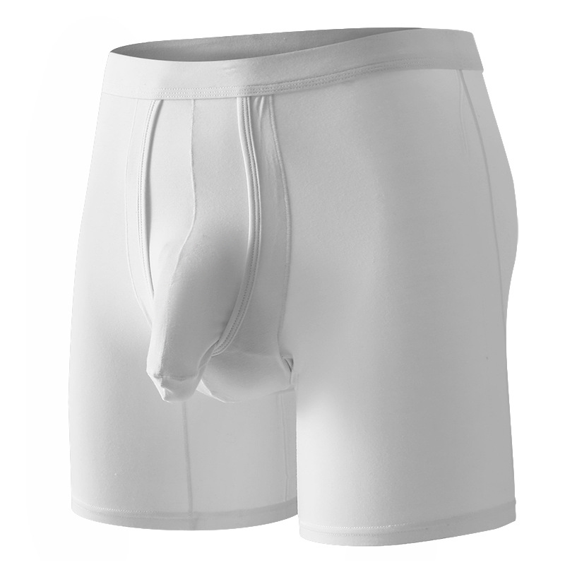 Ropa interior para hombres boxeadores separación de balas pantalones cortos deportivos de verano cómodos hombres transpirables boxeadores pantalones alargados piernas