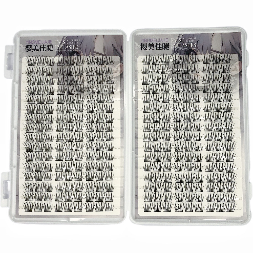 Aidoles coreanos con el mismo grupo de mujeres, pestañas falsas, simulación natural segmentacional de un solo grupo, explosión de un solo grupo de pestañas de gran capacidad