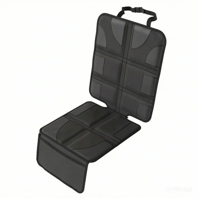 Pad Seat Cushion, Seat cushion, seat cover - black-leather-pads-with-black-stitching-12-pieces-anti-slip-mat-a0608-8