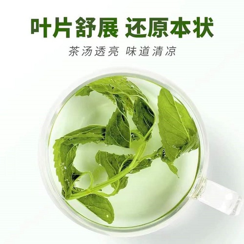 Huiyuantang Wholesale Mint Granule Tea Bulk Fresh Mint Tea Green Color Dried Mint Granule Tea Source of Supply