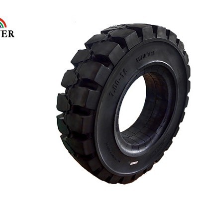 充气式实心轮胎/叉车实心胎/拖车轮胎7.00-12