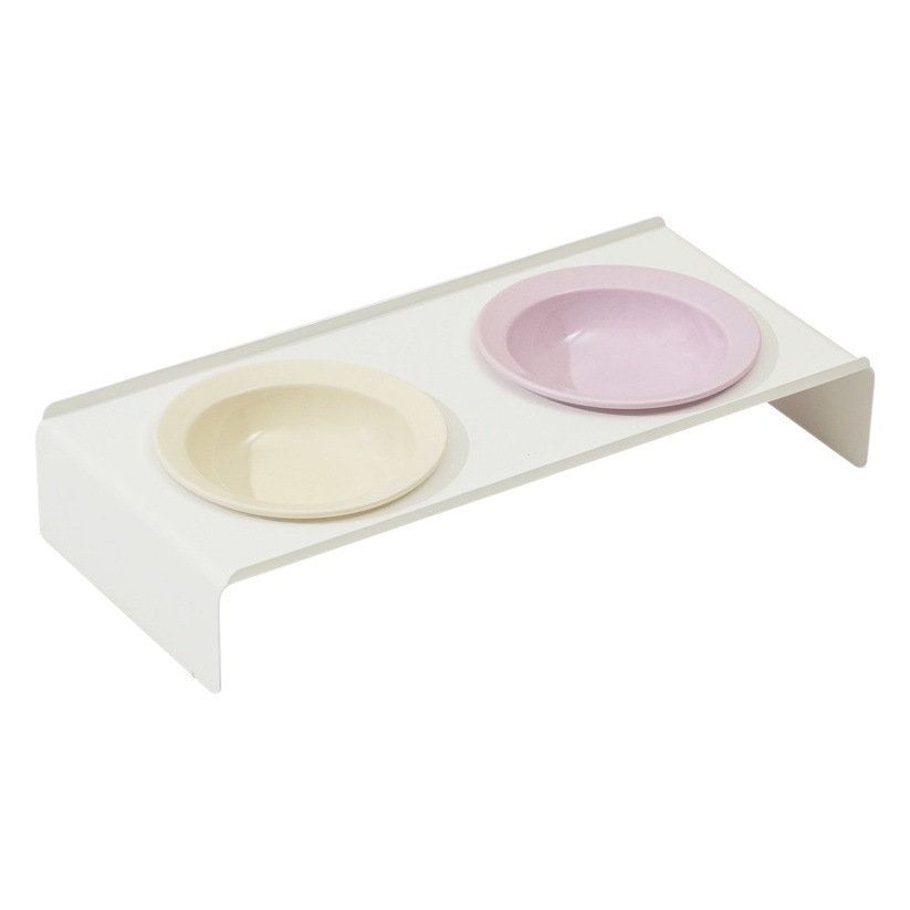 Platillo volante de cerámica sombrero de paja para mascotas tazón de gato y perro cuenco Corea del Sur BD protección cervical antidetonantes bebedero comida doble tazón