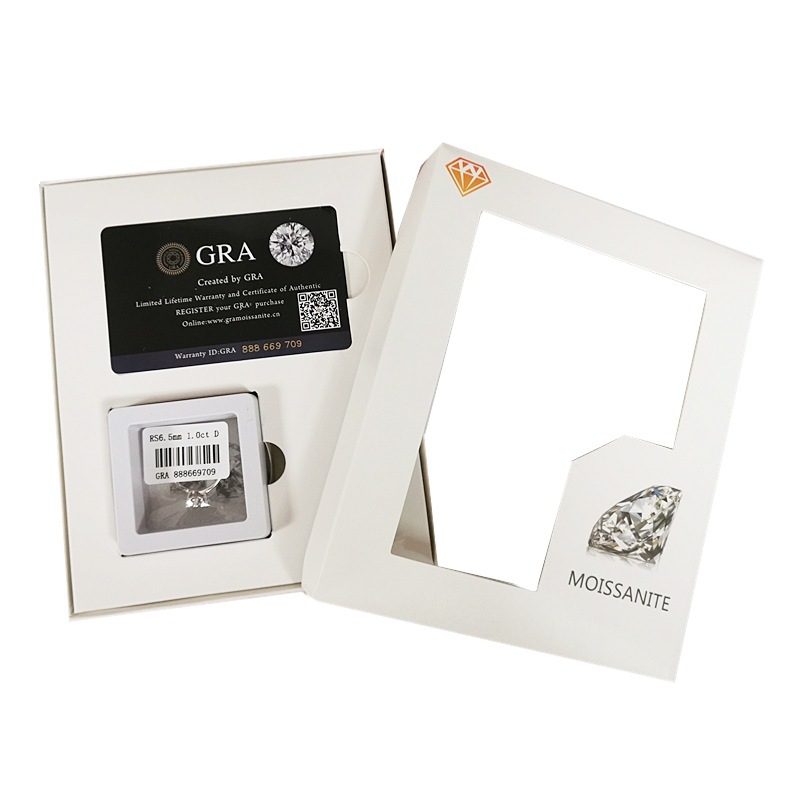 Venta caliente anillo de moissanite transfronterizo mano rápida tiktok poco libro rojo en línea transmisión en vivo pendientes femeninos collar fabricantes de 1 quilate