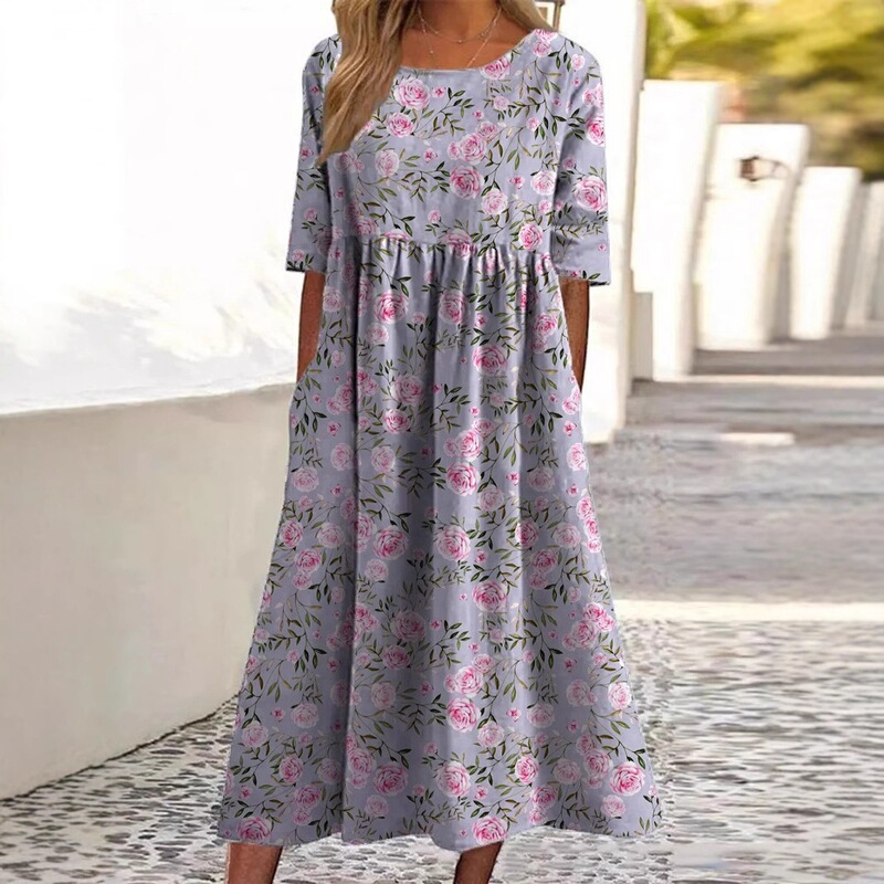 2026 Cross-Border New Products Temu Amazon Aliexpress Fashion Digital Print Wide Dress Source Factory 2026 Cross-Border New Products Temu Amazon Aliexpress Fashion Digital Print Wide Dress Source Factory