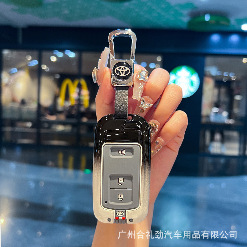 适用跨境老款丰田卡罗拉凯美瑞兰德酷路泽霸道陆巡汽车钥匙套包壳