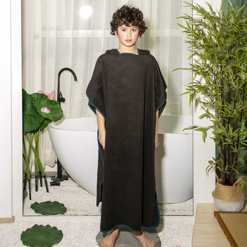 Adult Bathrobe in stock European and American Lengthened Thickened Bathroom Bath Beach Changing Cotton Large Bath Towel 110cm Adult Bathrobe in stock European and American Lengthened Thickened Bathroom Bath Beach Changing Cotton Large Bath Towel 110cm