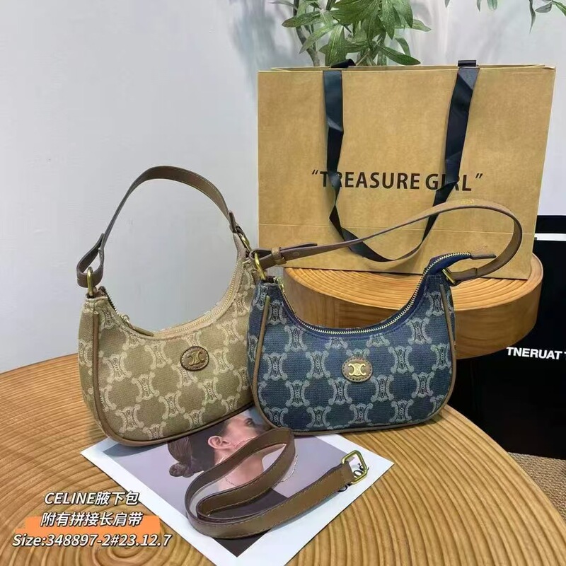 Cross-border 2026 New Arc de Triomphe Single-Shoulder Handbag with Vintage Pattern and Crescent Shape Cross-border 2026 New Arc de Triomphe Single-Shoulder Handbag with Vintage Pattern and Crescent Shape