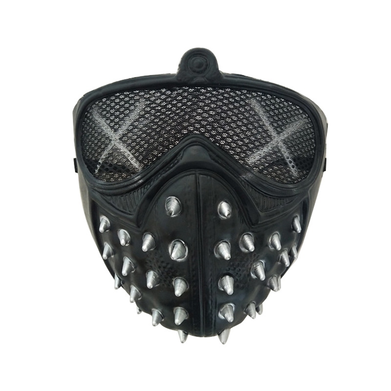Halloween Guarda il gioco che circonda la maschera del cane da guardia cos chiave inglese maschera in pvc Halloween performance punk oggetti di scena maschera_voghion.com