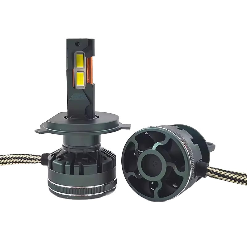 Fábrica al por mayor V45Pro automóvil LED bombilla grande H4H79005 tubo de cobre doble láser de alta potencia 12V24V
