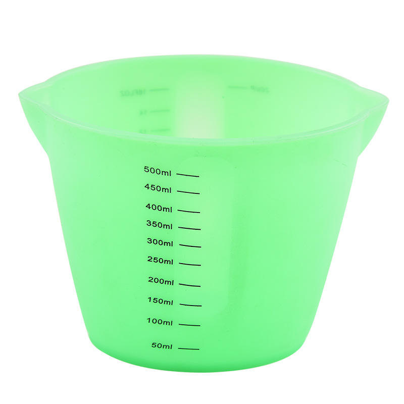 Taza de medición de silicona 250ml herramienta de hornear de silicona taza de medición 500ml cocina simple medición de pesaje de líquido taza de medición