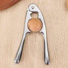 不锈钢家用核桃夹小山核桃干果夹松子去壳神器夹实心锌合金钳子