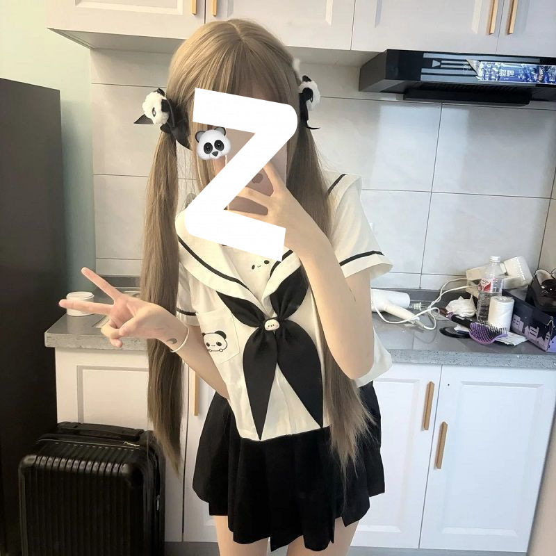 JK 制服トップス子供服セーラー服スーツかわいいソフトガール日本プリーツスカート 2 点セット夏 1 個送料無料|undefined