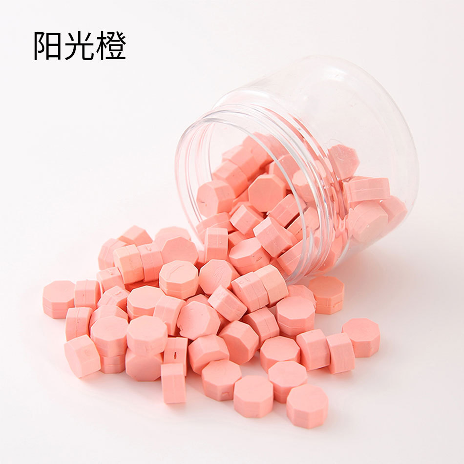 Macaron en caja de 50 colores, cera de pintura de fuego de color mixto, cera de botella granular mate, 60g, peso neto, aproximadamente 38g, sobre, cera sellada