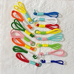 Dopamine color mobile phone lanyard hand-woven colorful hand rope car key chain backpack key chain anti-lost lanyard