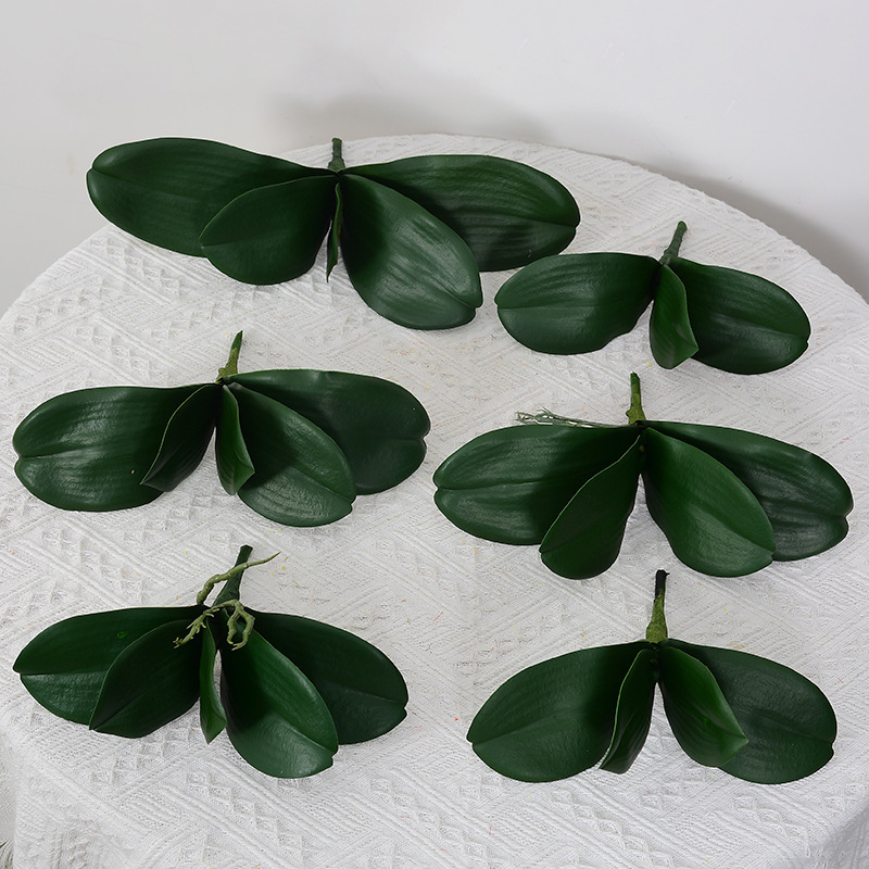 High-end feel 3 pieces 4 pieces 5 pieces simulation orchid leaf large small size phalaenopsis leaf flower arrangement accessories fake leaves High-end feel 3 pieces 4 pieces 5 pieces simulation orchid leaf large small size phalaenopsis leaf flower arrangement accessories fake leaves