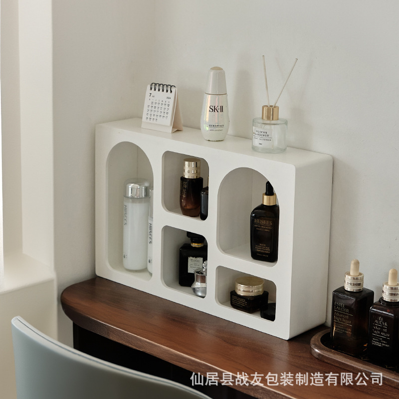 法式奶油风玄关柜客厅装饰柜家用置物柜收纳架香薰化妆品置物架|undefined