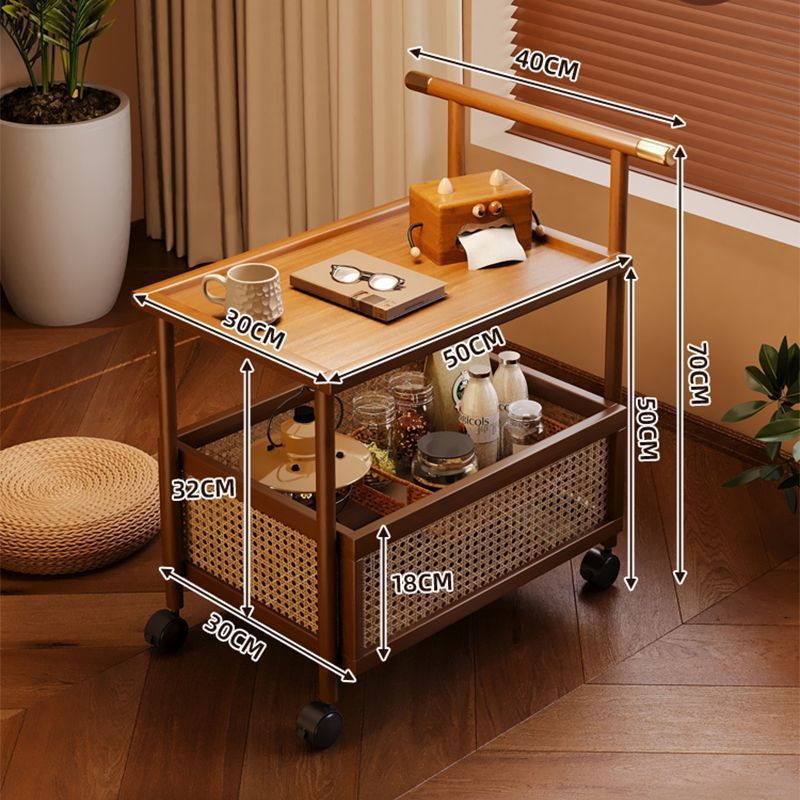 [두꺼운 보강재] 월넛 컬러 - 더블 레이어 50 길이