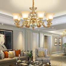 工厂直销 欧式树脂田园吊灯 客厅灯轻奢大气餐厅灯高档别墅大厅灯