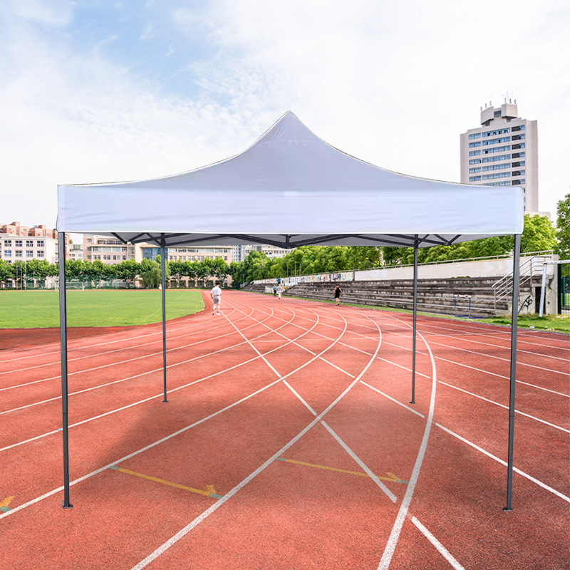 Carpa publicitaria Black King Kong de 3x3 m Carpa de exhibición blanca a prueba de viento de tres lados Puesto de campamento Carpa plegable