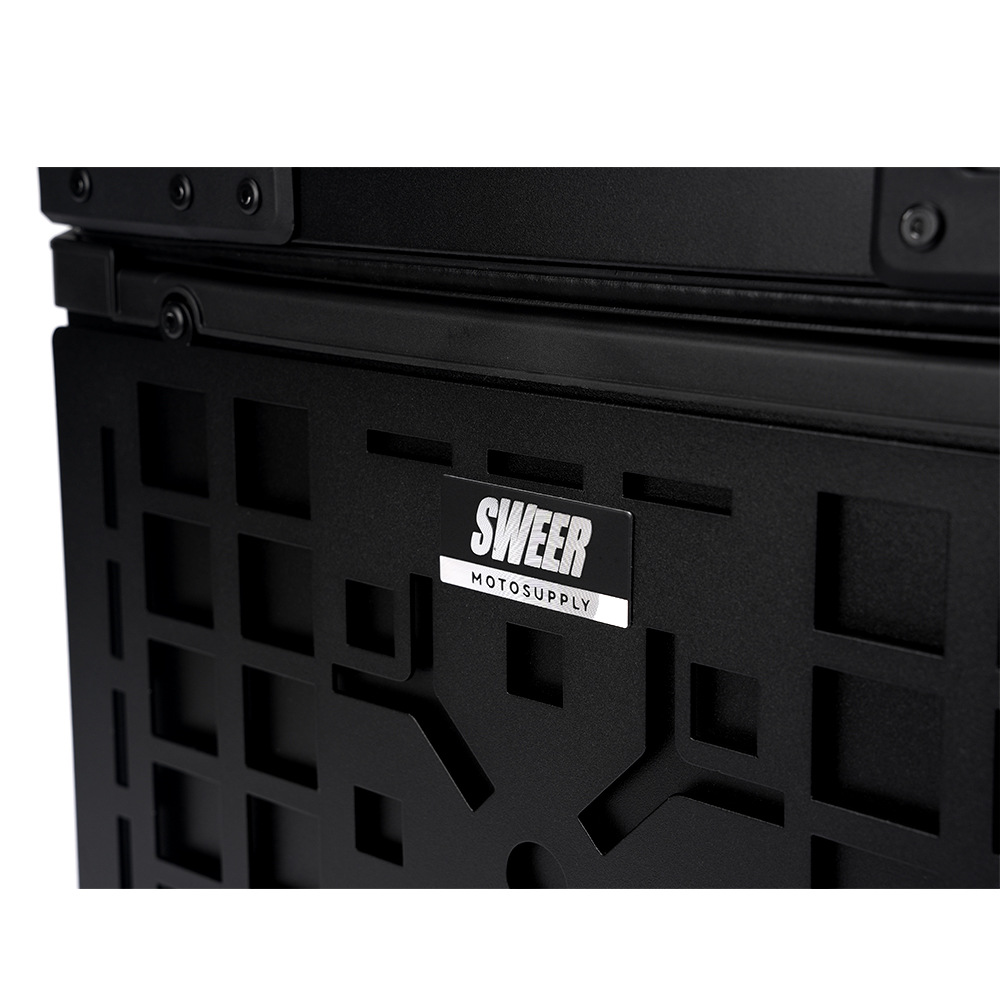 28L/35L motorcycle aluminum alloy side box universal waterproof anti-collision trunk aluminum alloy quick release three boxes