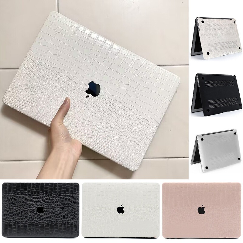 Suitable for Macbook Apple Notebook Crocodile Pattern Protective Shell M2 Shell air/pro13 /14 inch Computer Cover
