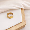 Wavy line ring stainless steel suitable for men and women for beloved, light luxury style